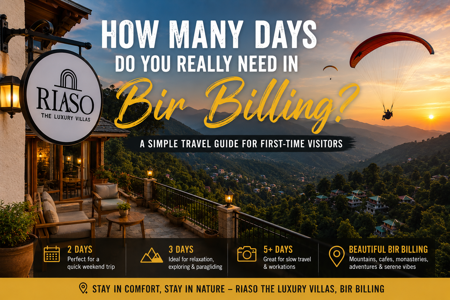 How many days in Bir Billing travel guide