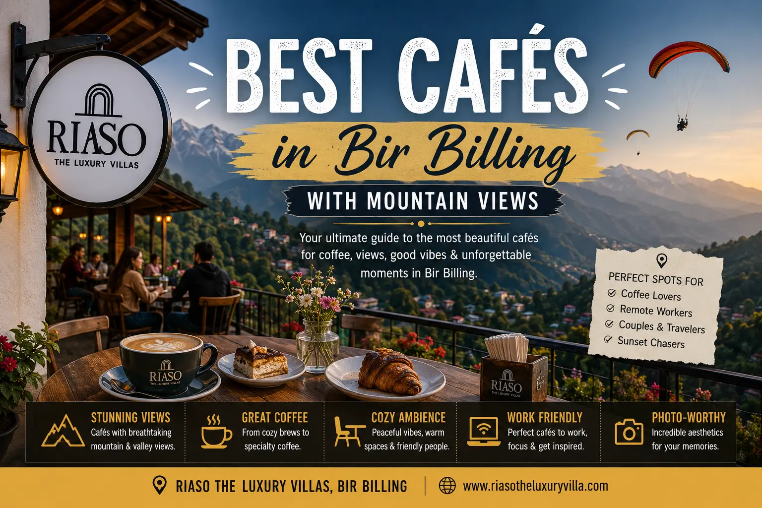 Best Cafés in Bir Billing with Mountain Views
