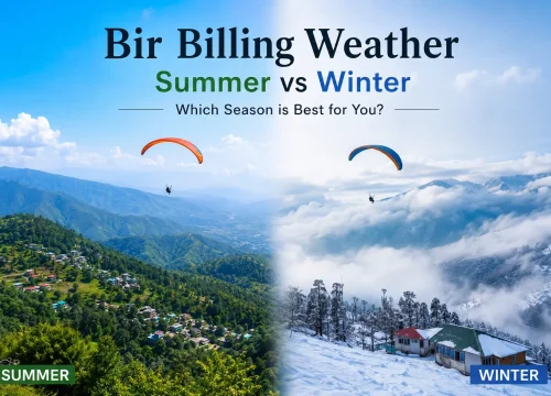 Bir Billing Weather in Summer vs Winter
